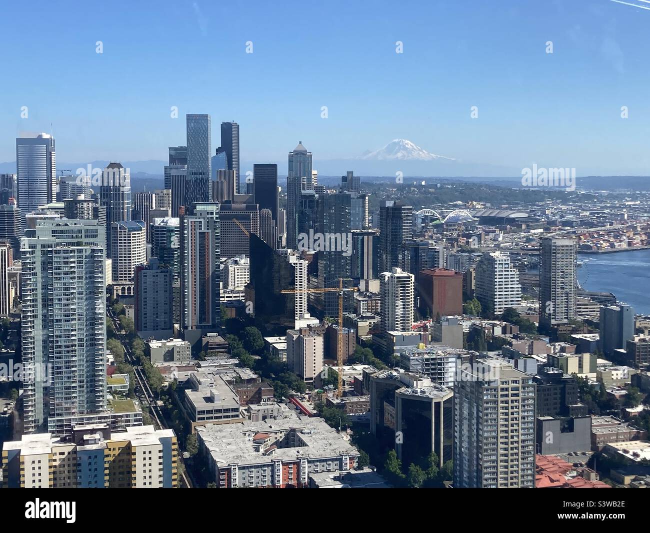 Seattle from the Space Needle Stock Photo