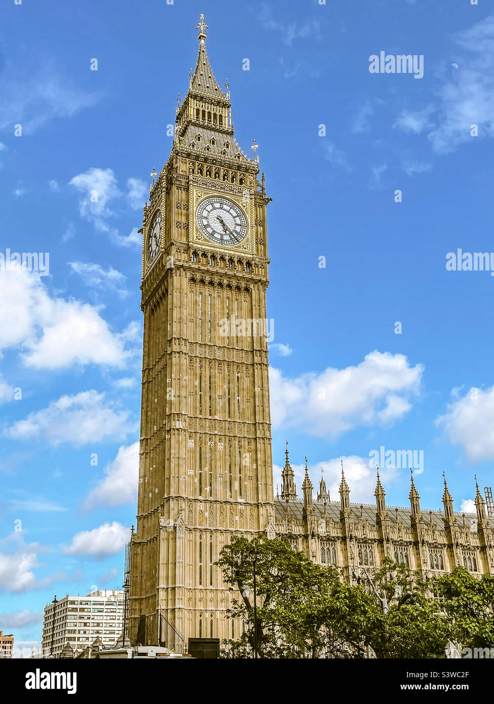 Big Ben at Westminster, London - Smartphone Captured Stock Image