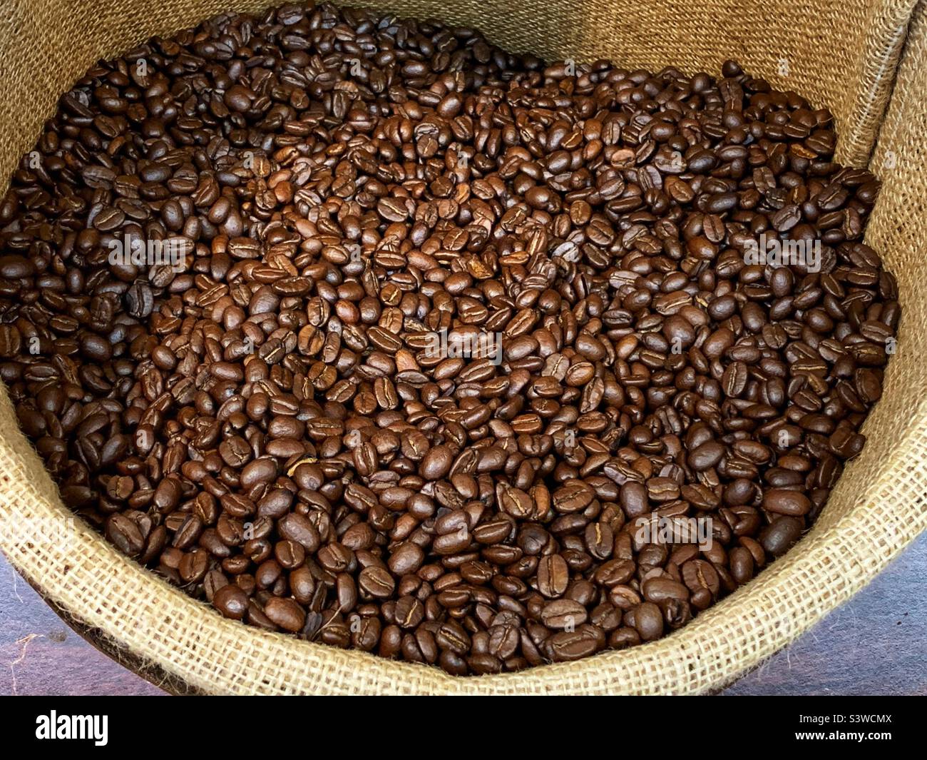Sack of coffee - Smartphone Captured Stock Image