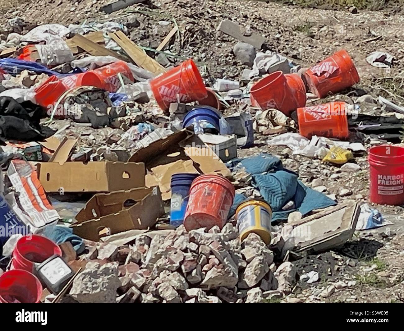 An open field in a Utah, USA industrial area is apparently being used