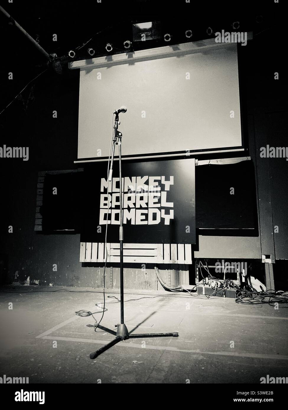 Anticipating a Show at the Edinburgh Fringe Festival - Smartphone Captured Stock Image