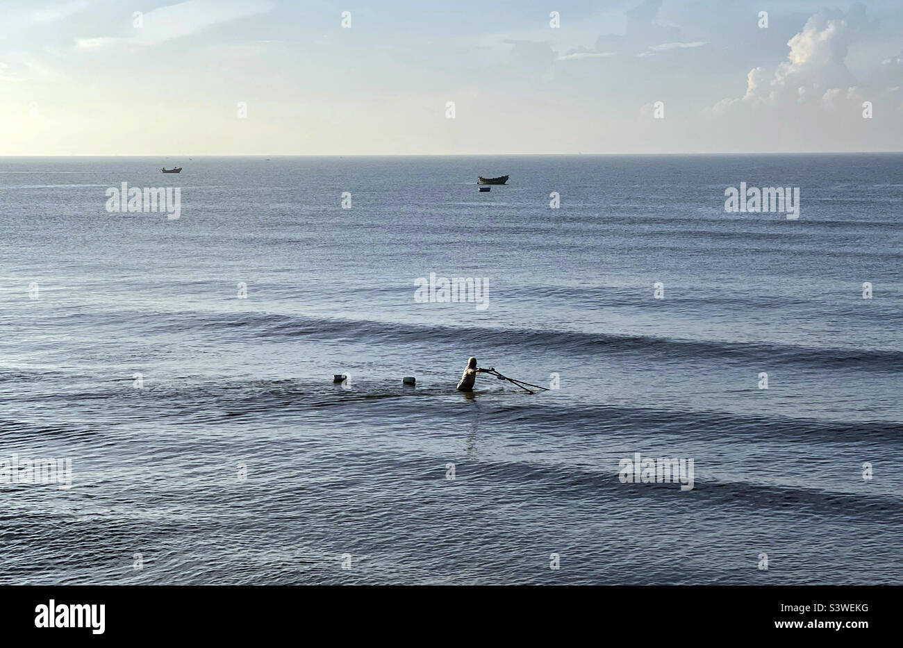 make a living at sea - Smartphone Captured Stock Image