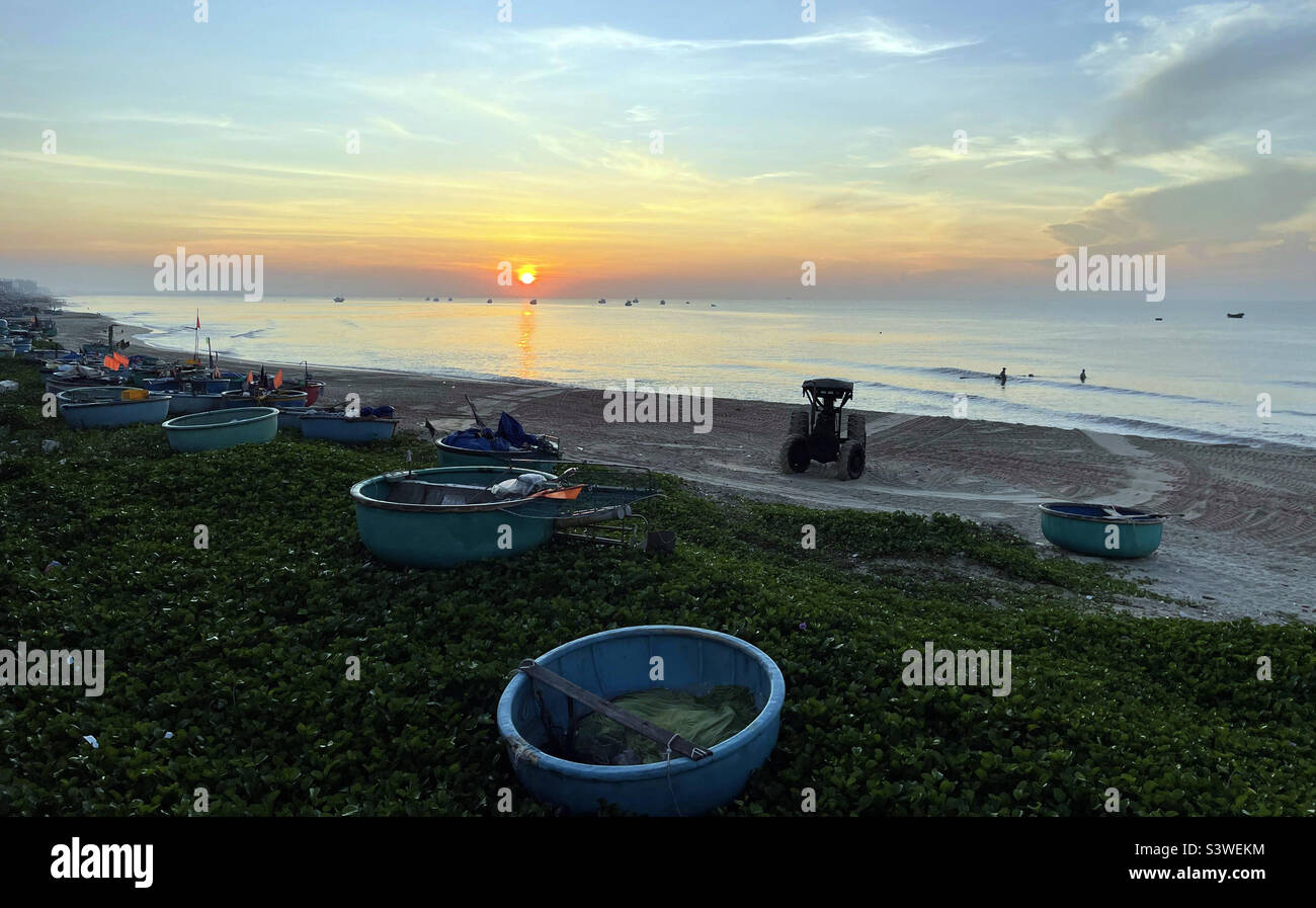 dawn is creeping on the sea - Smartphone Captured Stock Image