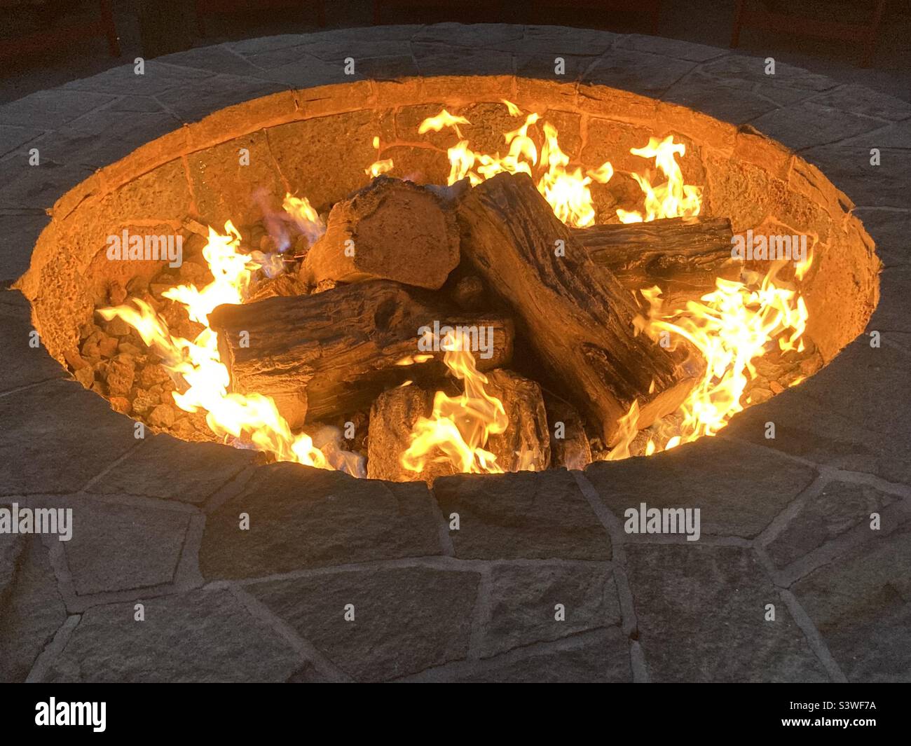 Fire Pit Stock Photo