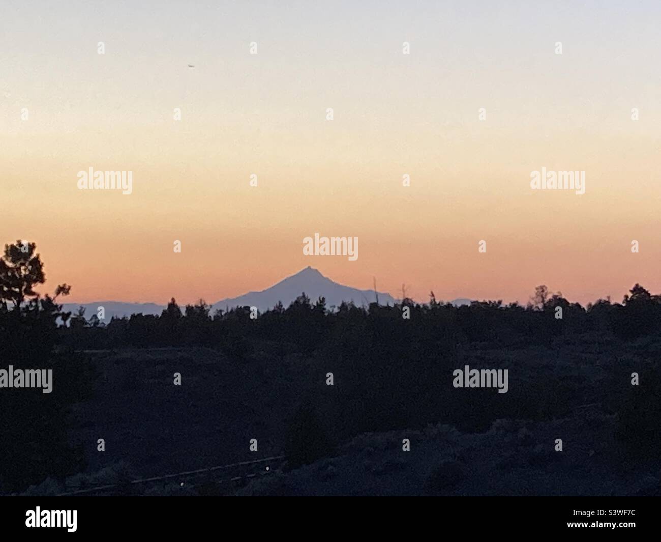Sunset in Oregon Stock Photo