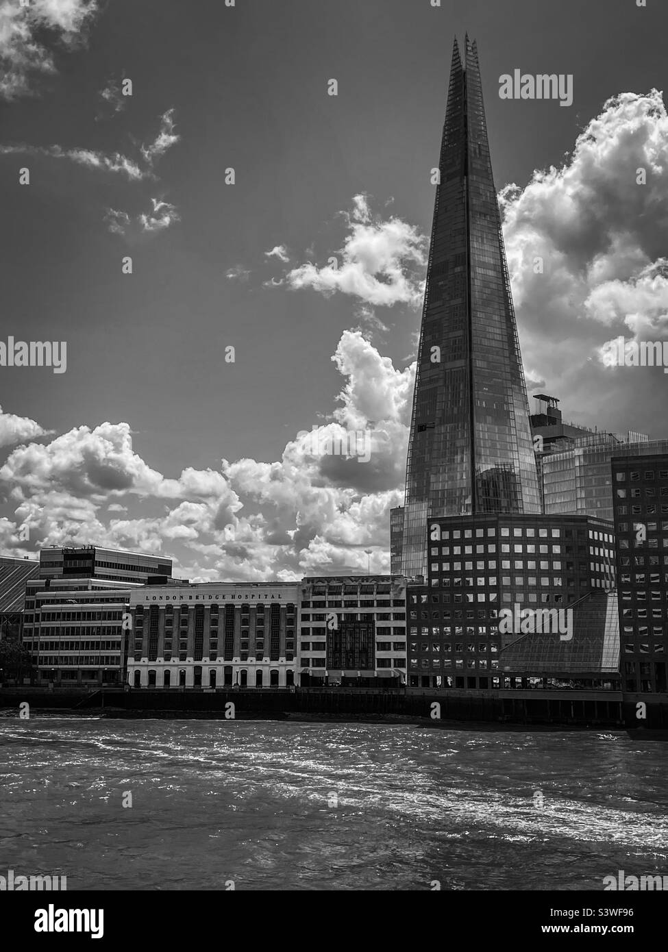 London Thames & Shard Stock Photo