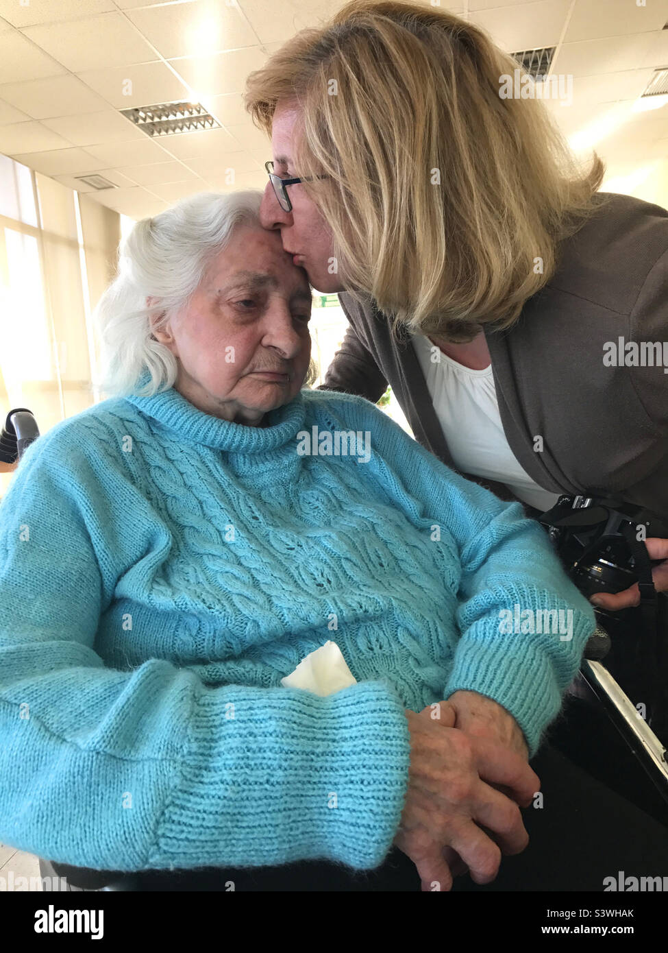 Kissing granny hi-res stock photography and images - Alamy