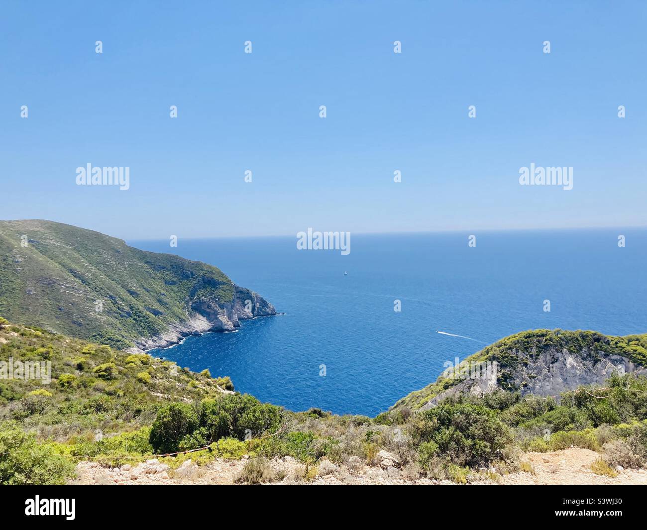 Beautiful Greece coastline Stock Photo