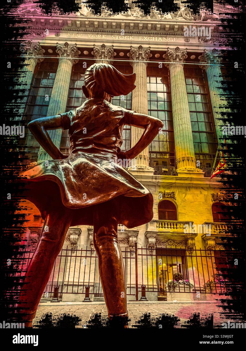 Fearless Girl New York Stock Exchange Wallstreet Stock Photo Alamy