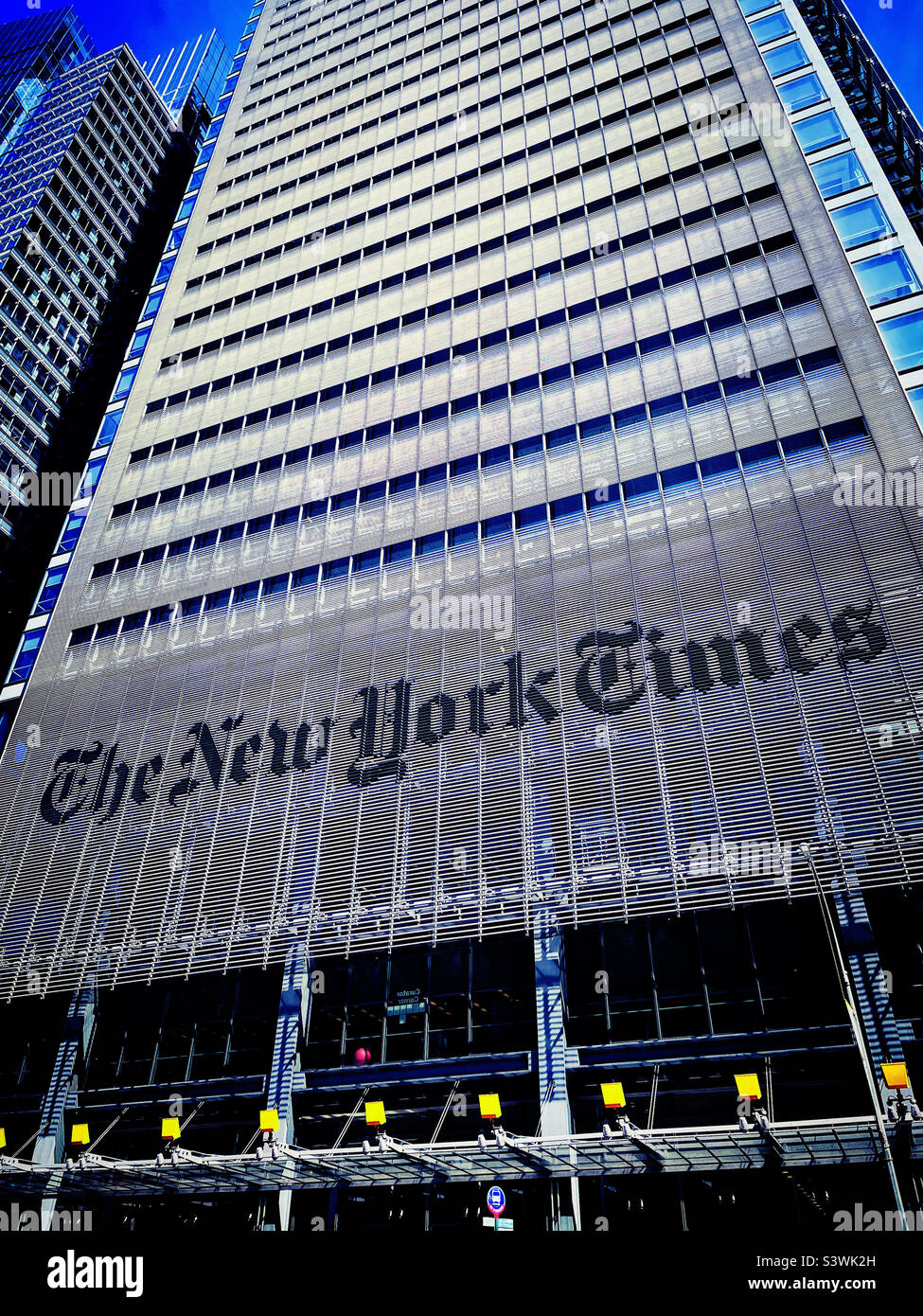 The new york times headquarters is located on eighth avenue in the