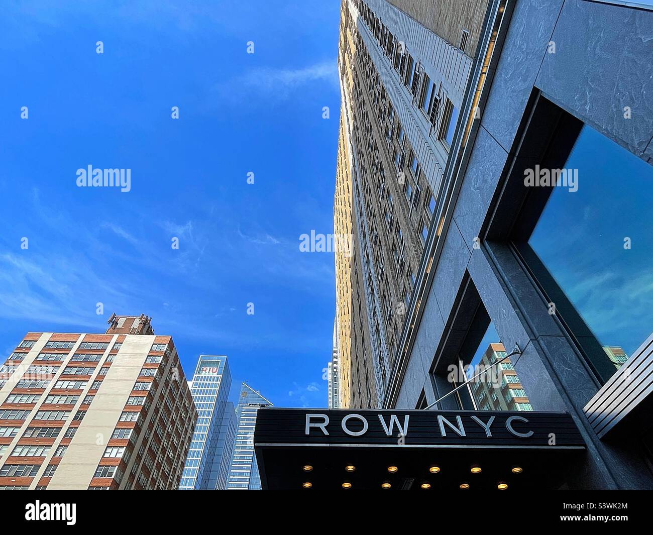 The Row hotel on8th Avenue is located in the theater District of new