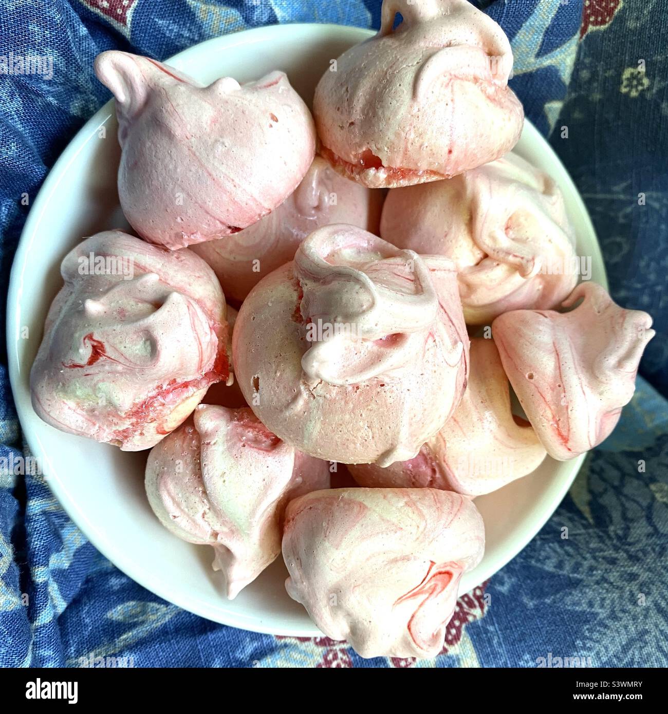 Pink Meringues - Smartphone Captured Stock Image