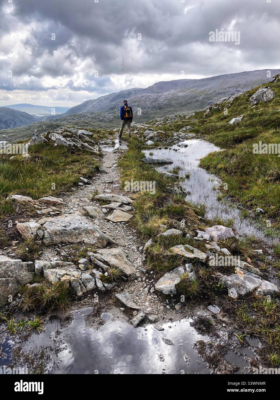 Walking in the Scottish Highlands, Scotland - Smartphone Captured Stock Image