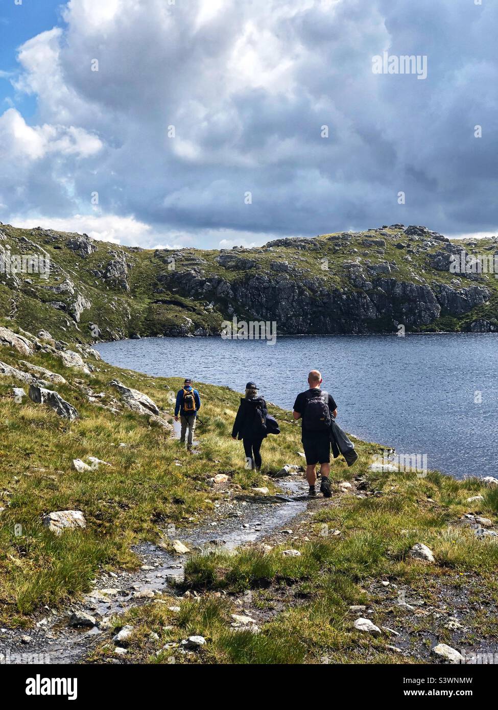 Walking in the Scottish Highlands, Scotland - Smartphone Captured Stock Image