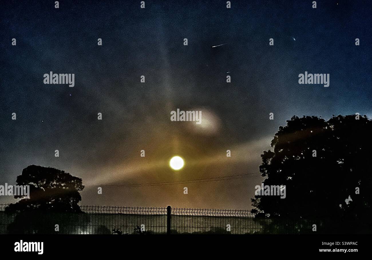 Full moon - Smartphone Captured Stock Image