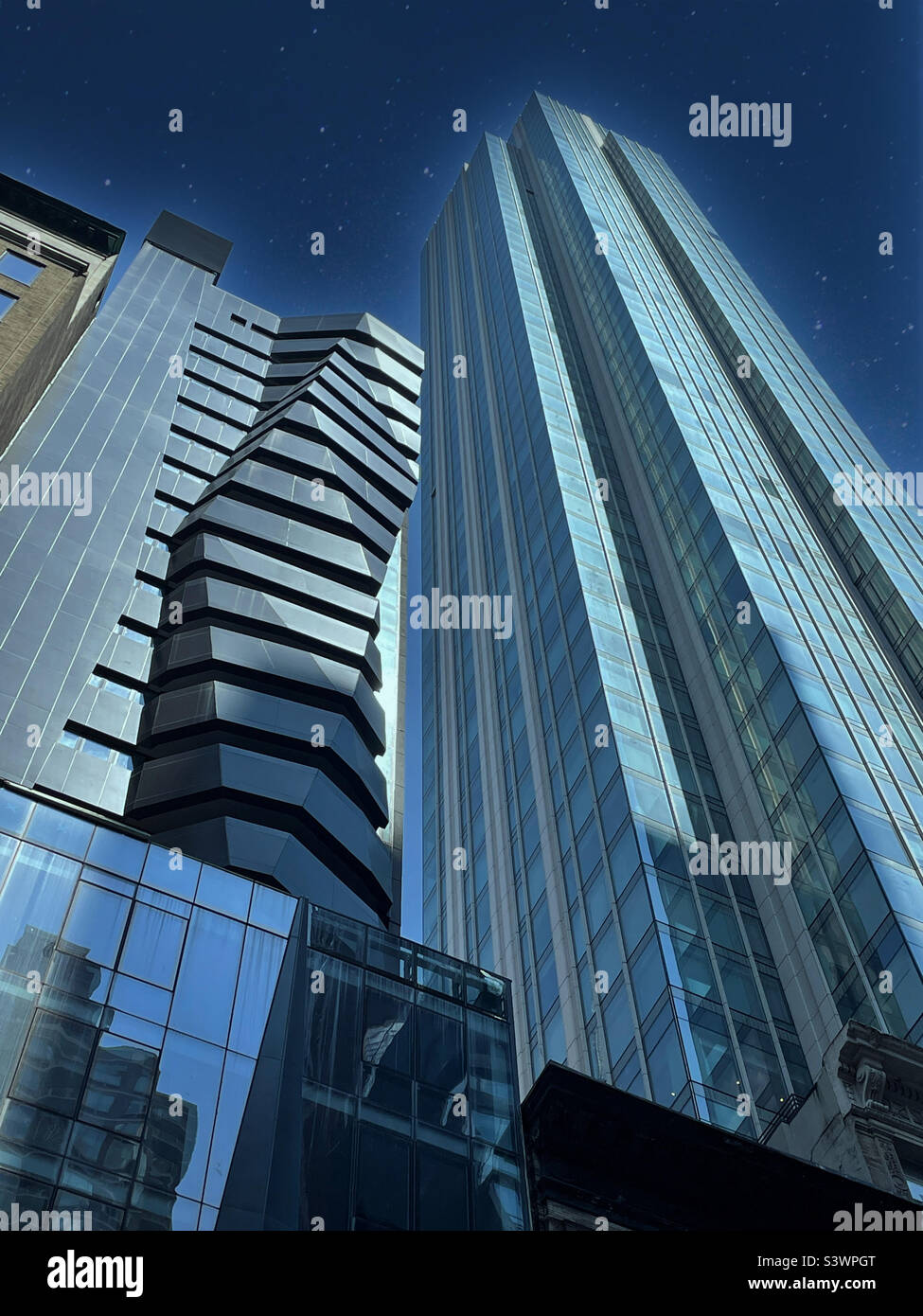Modern luxury high-rise condominiums rise in the neighborhood in Manhattan, nomad, 2022, New York City, USA Stock Photo