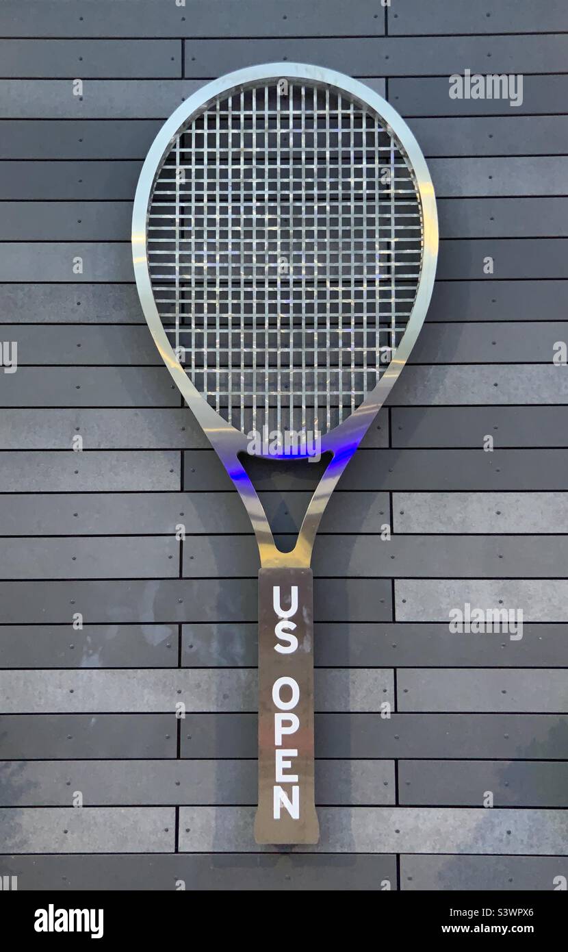 Tennis Racquet - US Open 2022 - Smartphone Captured Stock Image