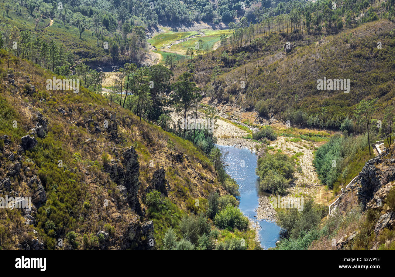 A view of Penedo Furado in Central Portugal Aug 2022 - Smartphone Captured Stock Image