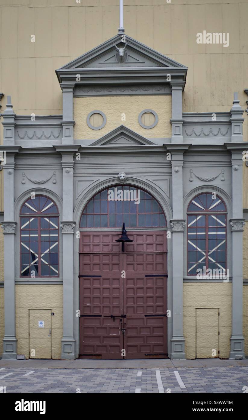 East entrance to the Aberdeen Pavilion. - Smartphone Captured Stock Image