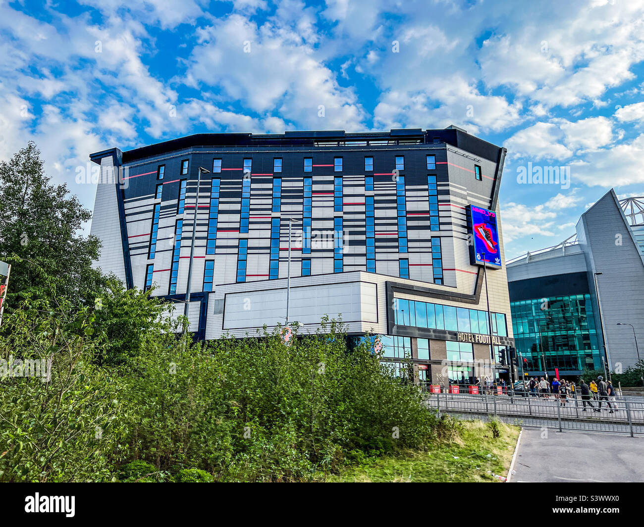 Hotel Football on Sir Matt Busby Way Old Trafford Manchester Stock Photo