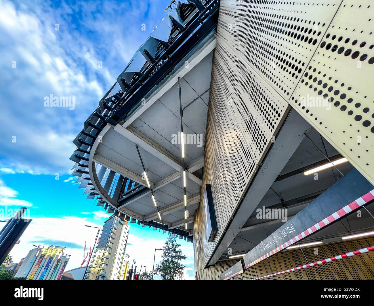 John Lewis Victoria Gate multi storey car park in Leeds city centre - Smartphone Captured Stock Image