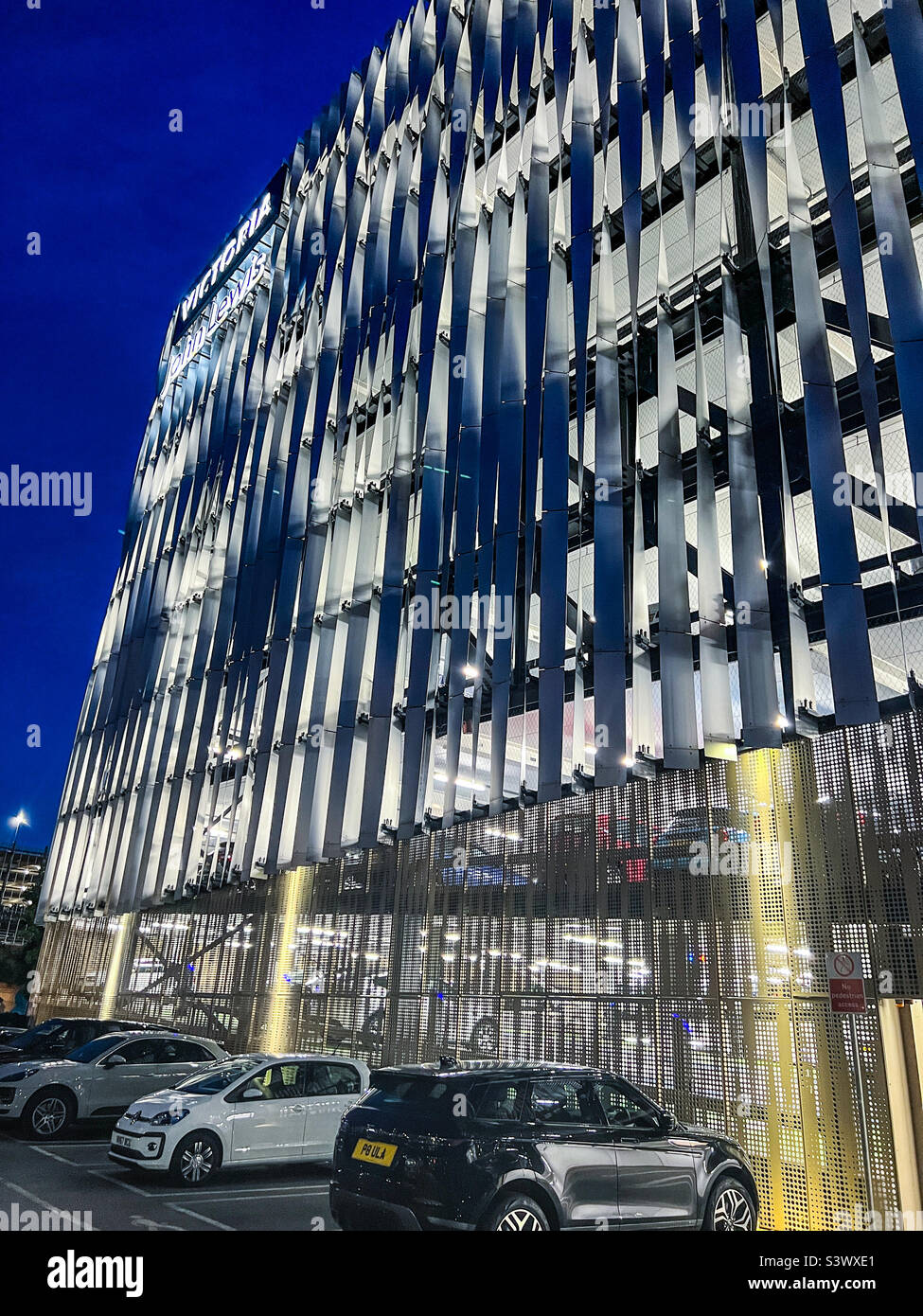 John Lewis Victoria Gate multi storey car park in Leeds city centre - Smartphone Captured Stock Image