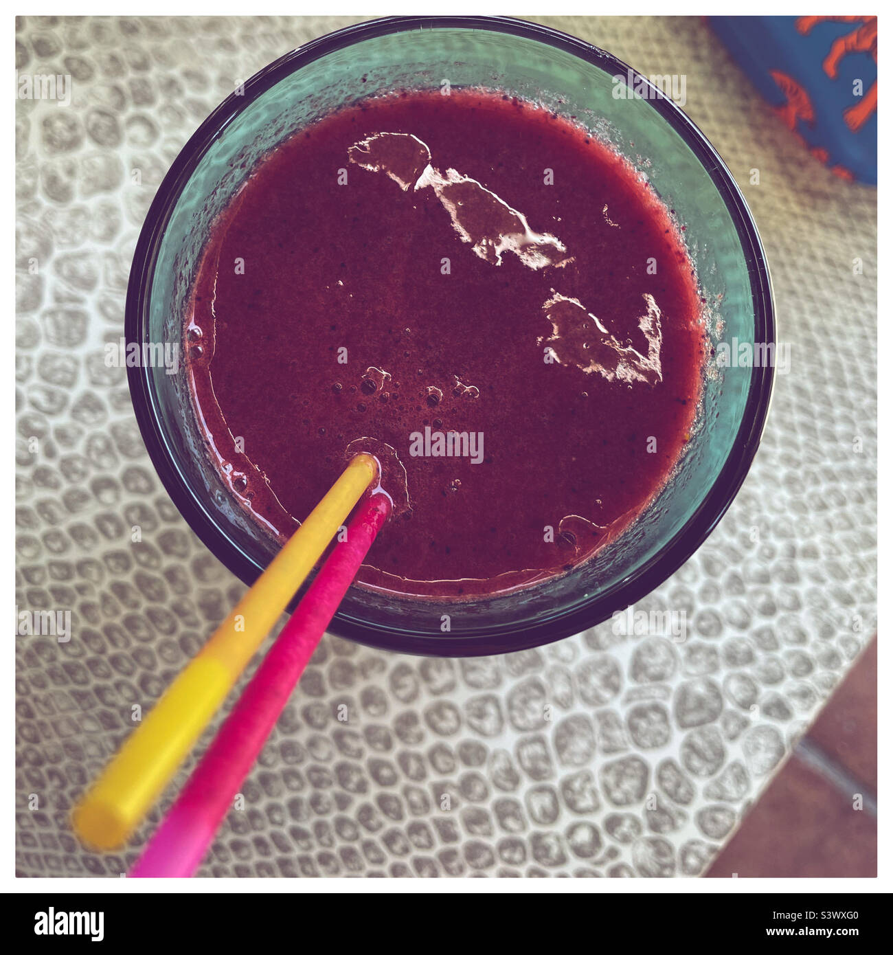 Berry smoothie - Smartphone Captured Stock Image