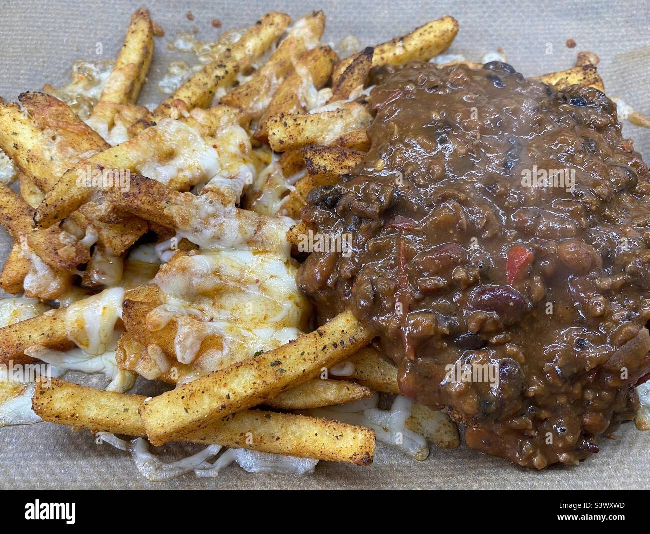 Chilli, Dirty Salt and Pepper Fries Stock Photo Alamy