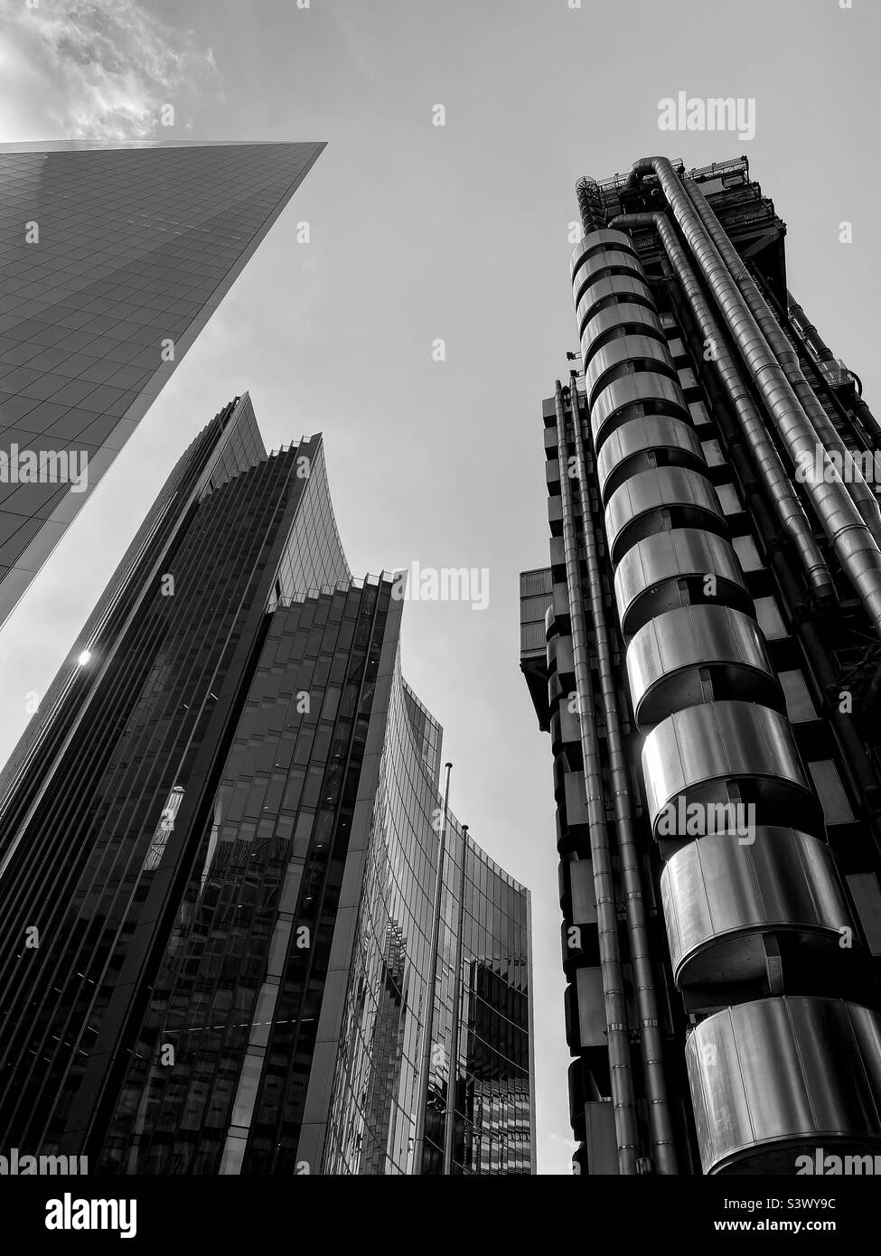 Finance buildings london Black and White Stock Photos & Images - Alamy