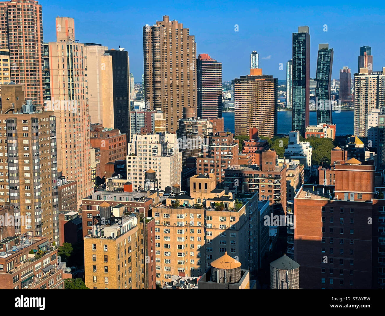 Condominiums and apartment houses in the historic neighborhood of