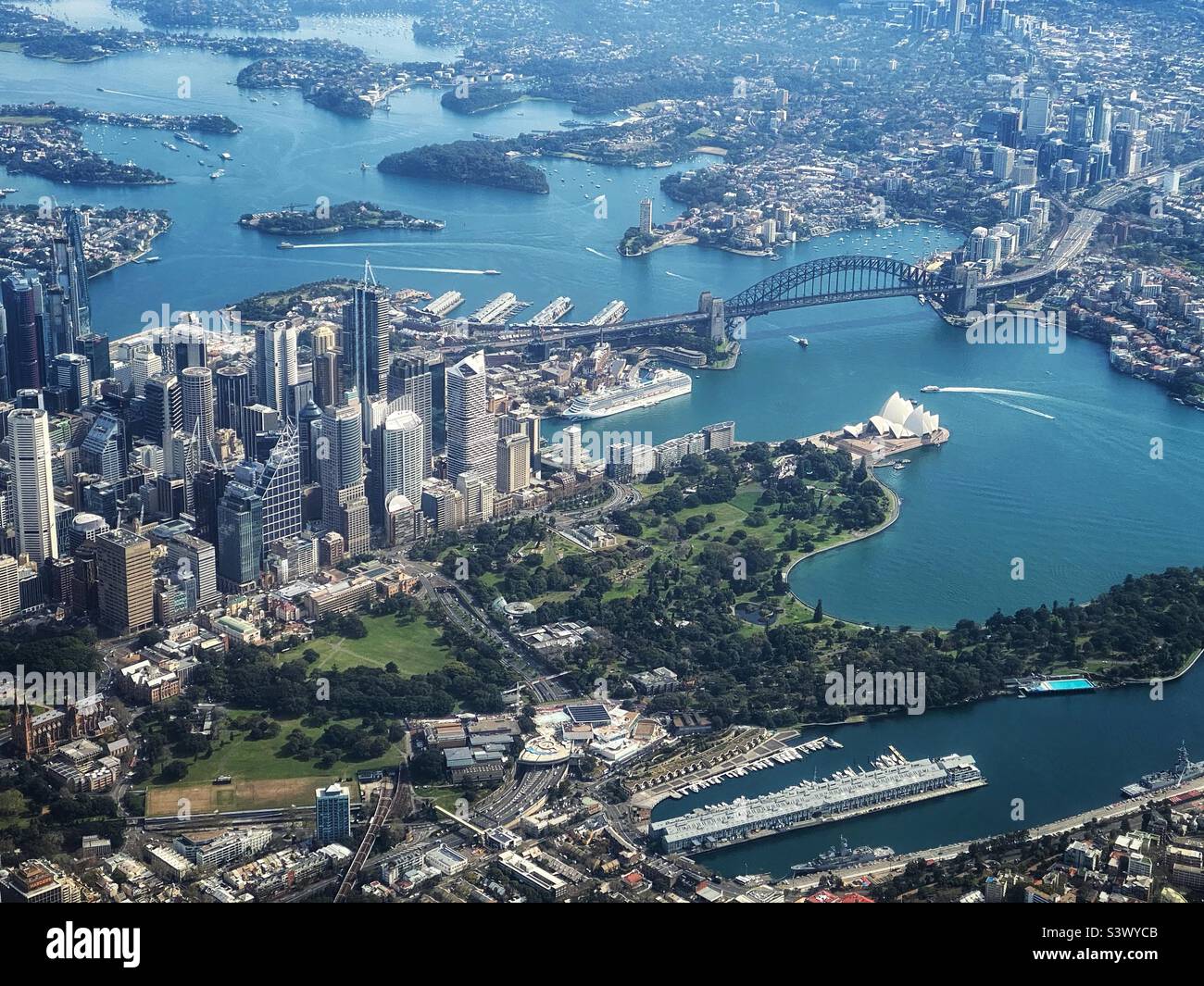 Aerial view of Sydney, Australia Stock Photo