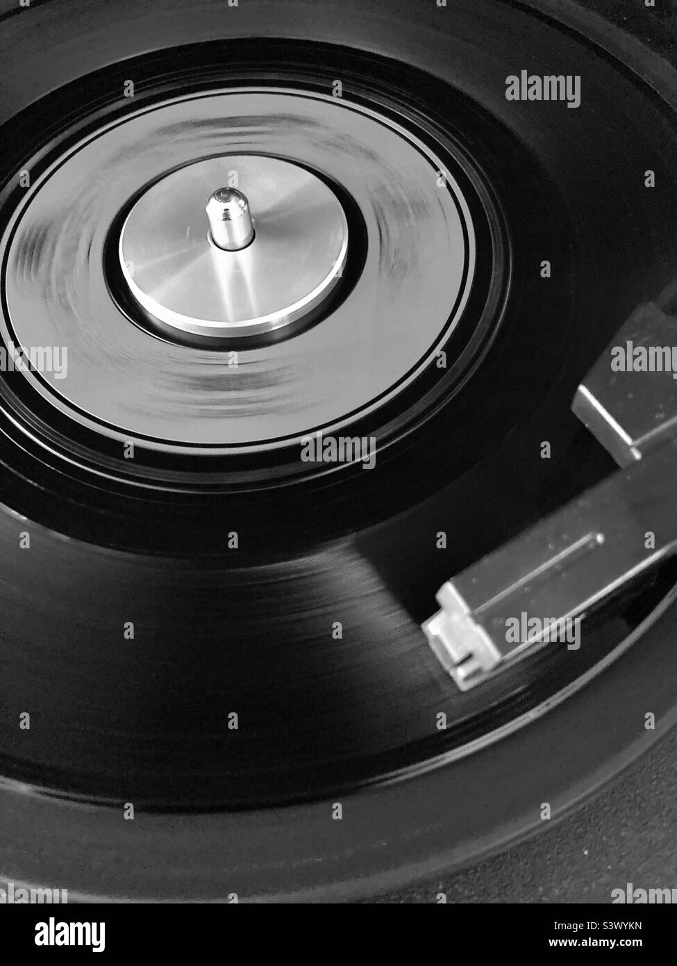 Spinning record Black and White Stock Photos & Images Alamy