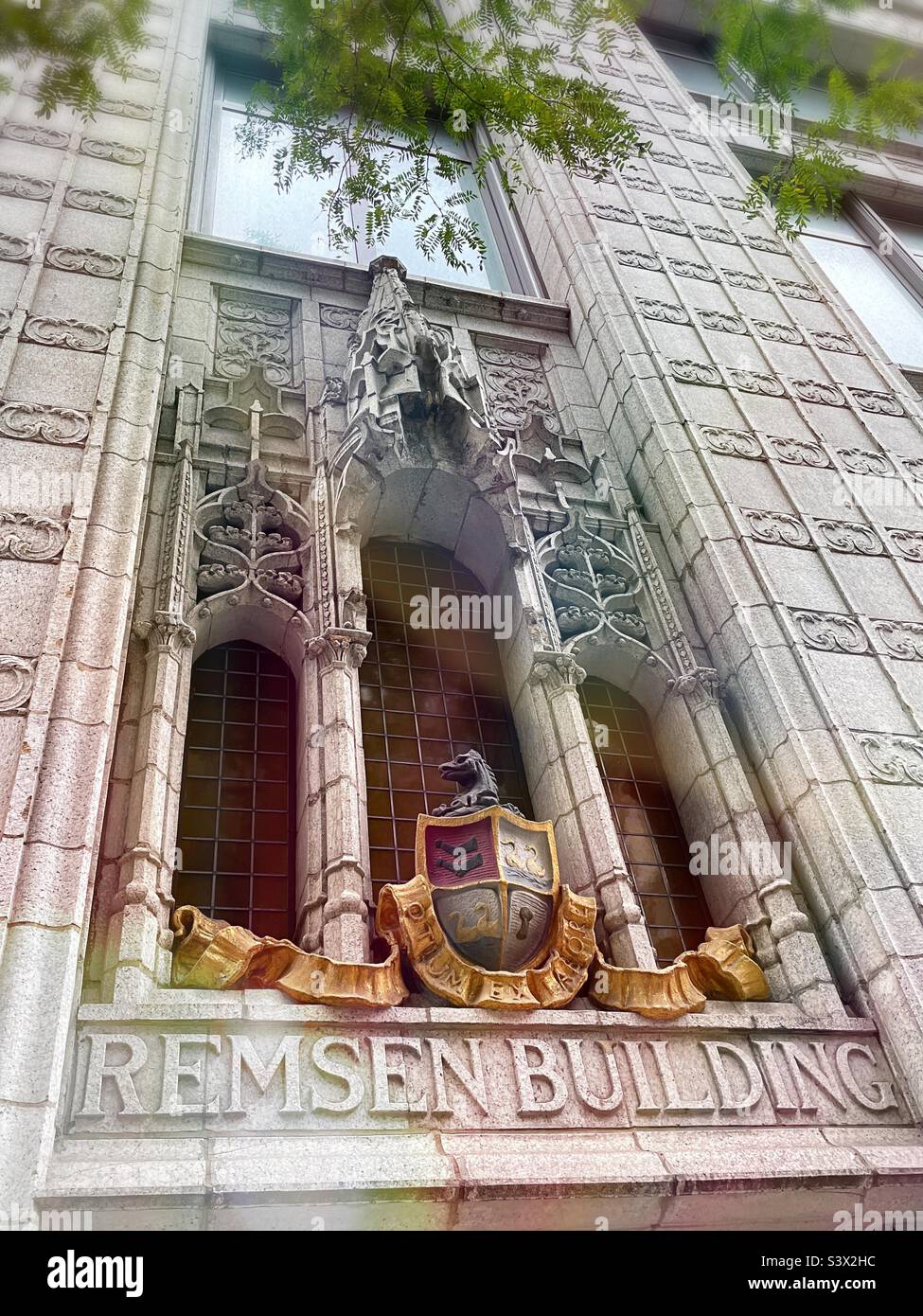 The Remsen building is in historic Neil Gothic structure at 148 Madison Ave. in the nomad section of Manhattan, 2022, New York City, USA USA Stock Photo
