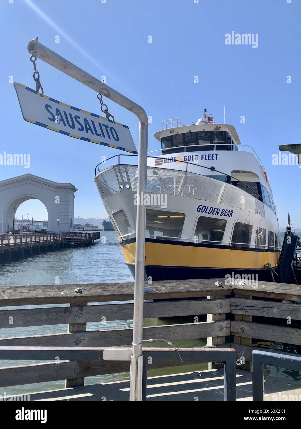 Boat from San Francisco to Sausalito in California, USA Stock Photo Alamy