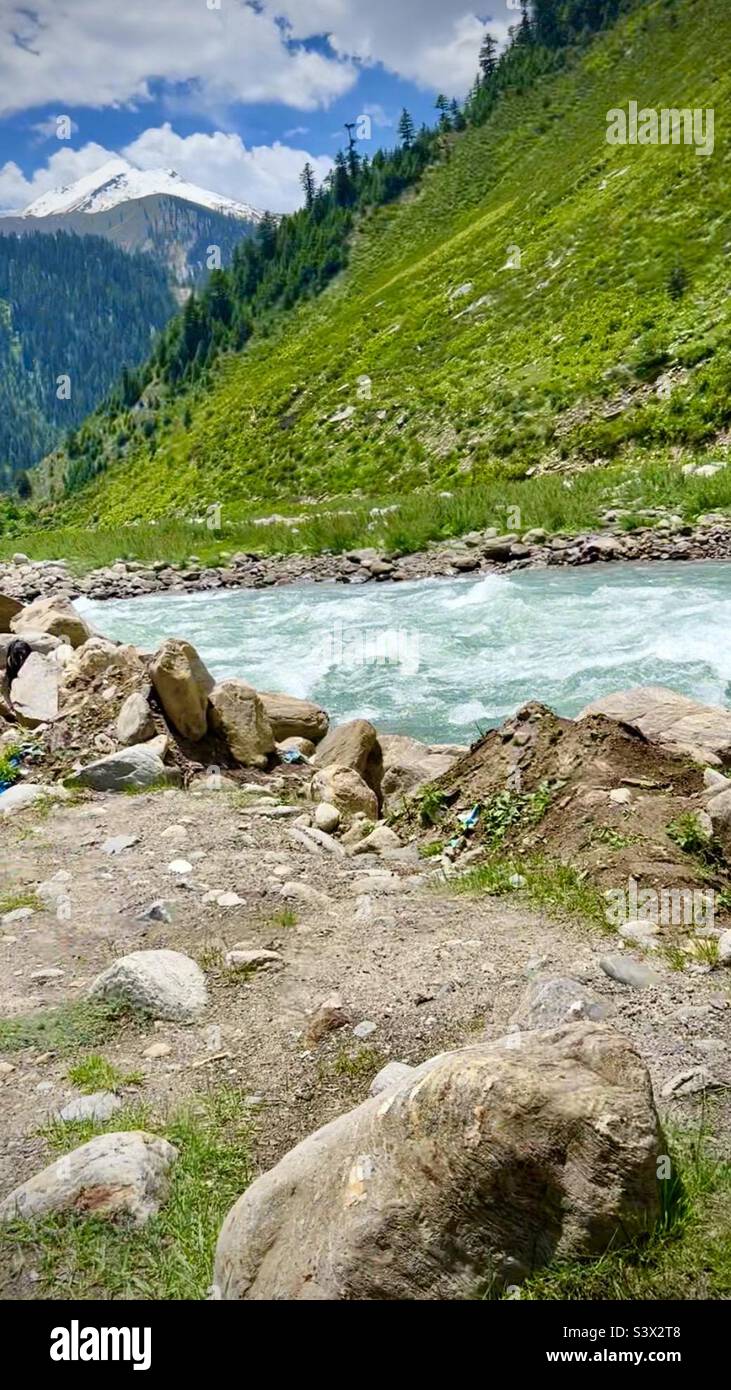 What stunning view of valley of Naran pakistan Stock Photo Alamy