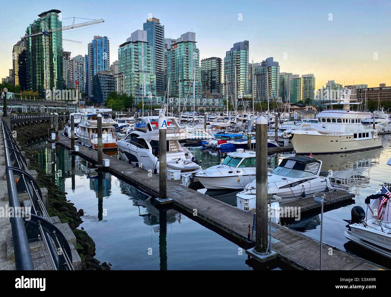 Vancouver harbour Canada Stock Photo