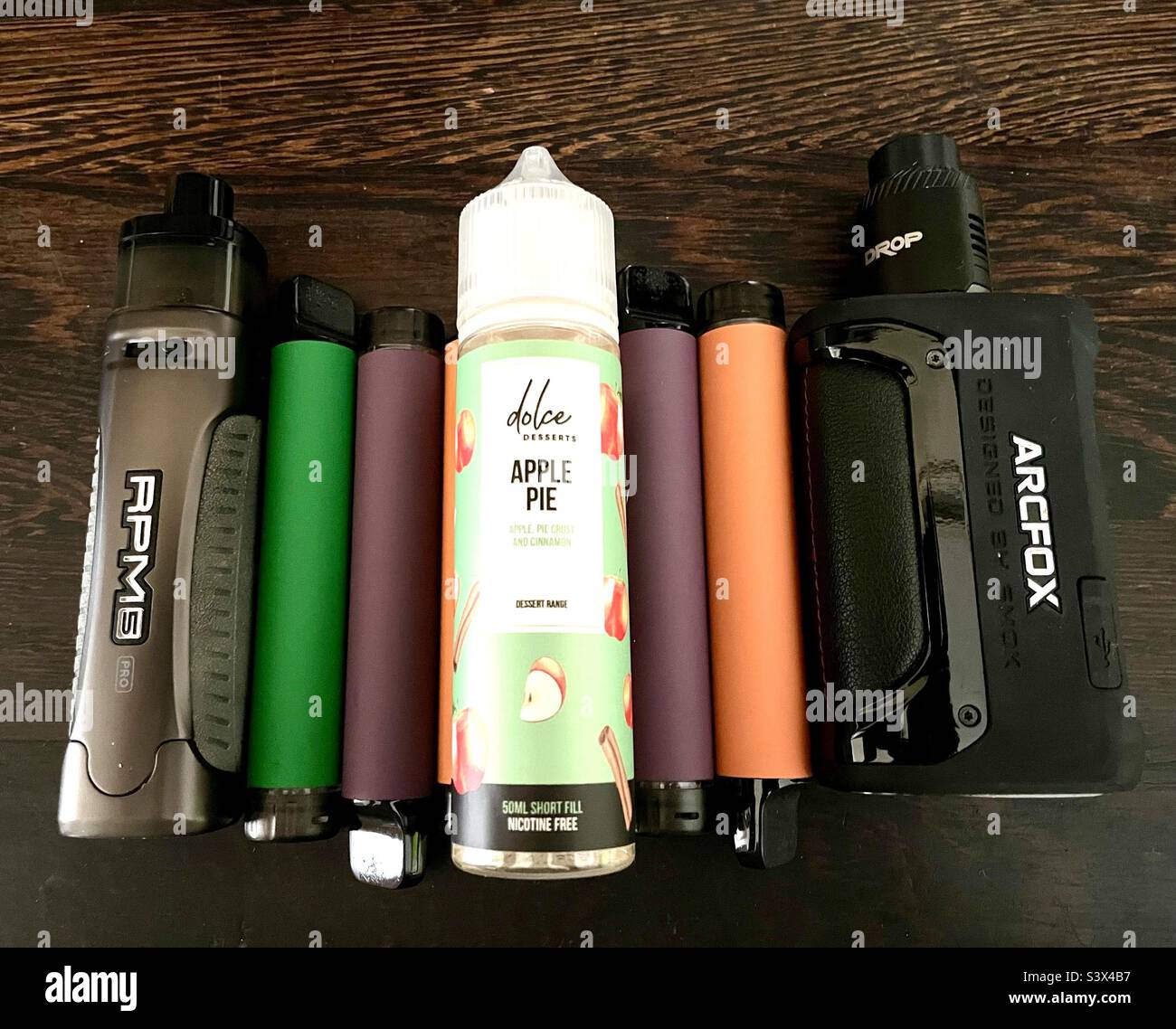 Vaper’s Paraphernalia. Stock Photo