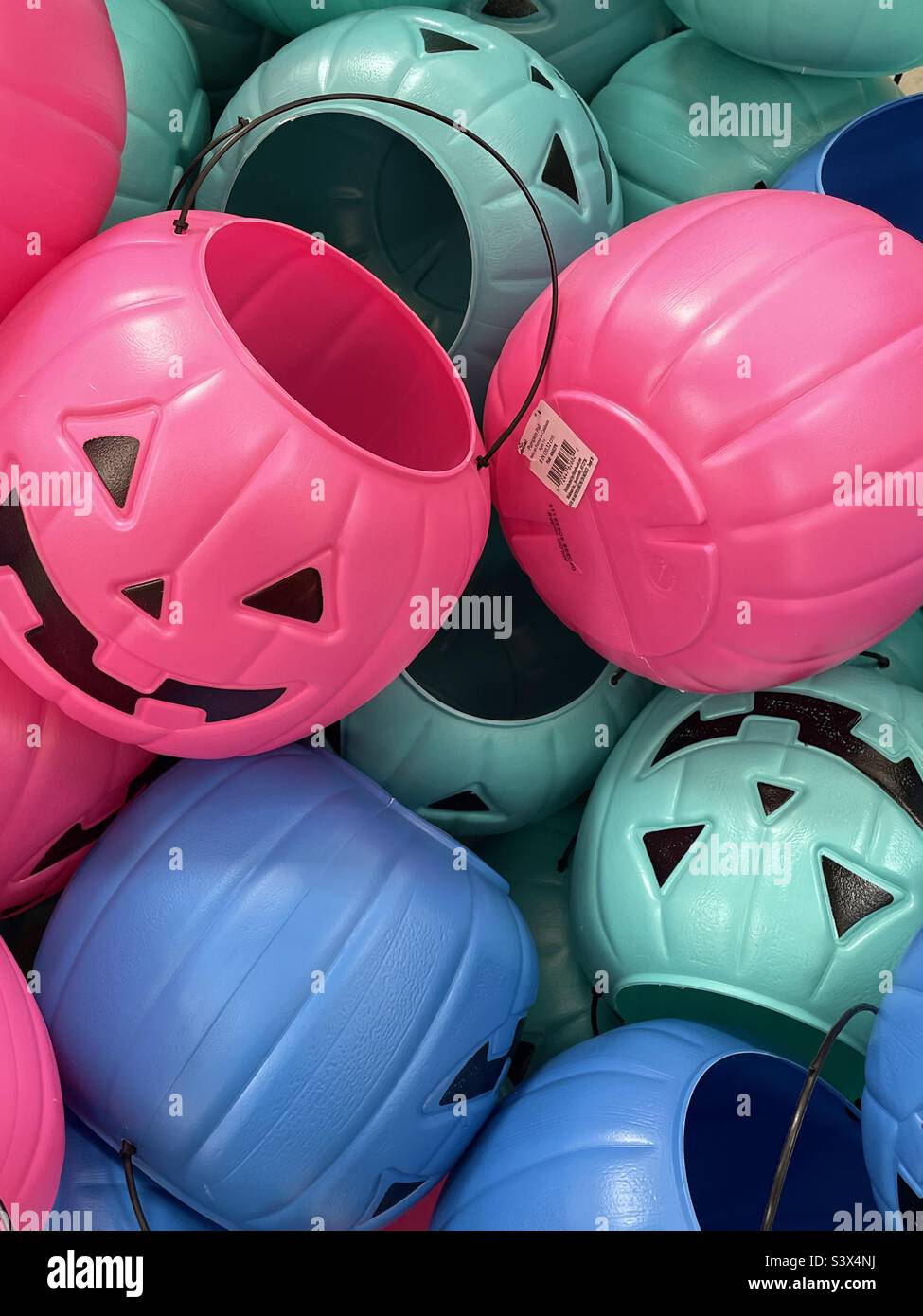 The Halloween season is here, in early September, at least in the retail industry. A Walmart Supercenter has multiple aisles dedicated to the upcoming holiday. - Smartphone Captured Stock Image