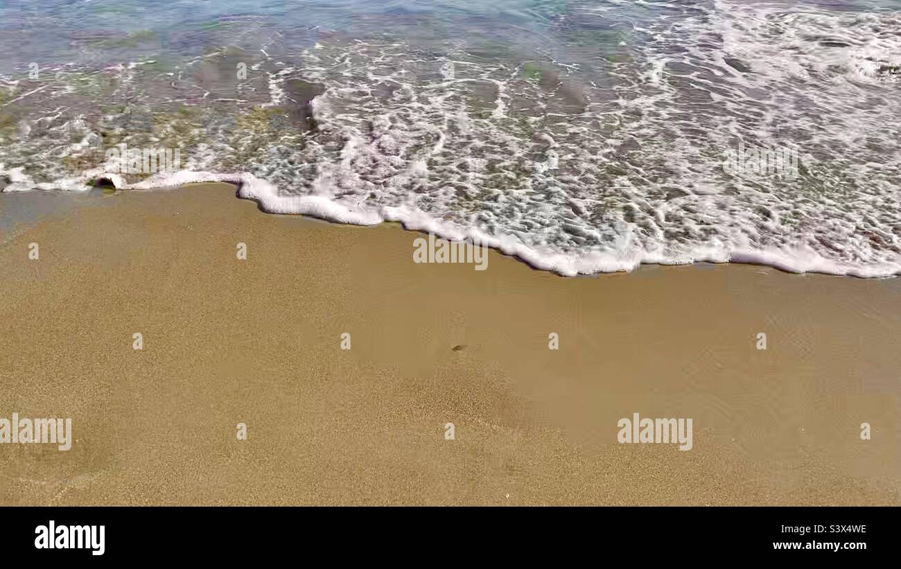 Where the land meets the sea Stock Photo Alamy