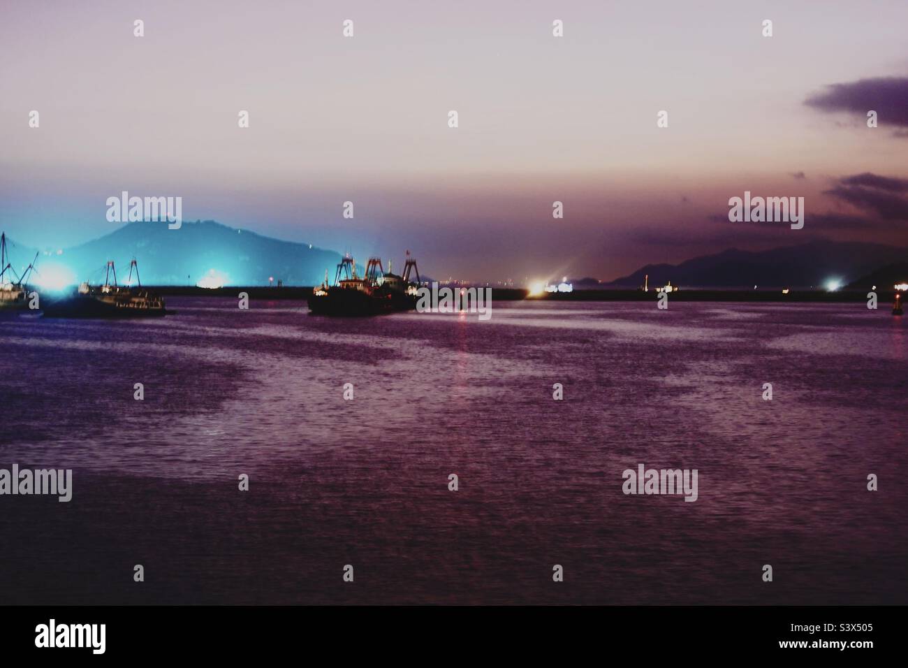 Evening seascape - Smartphone Captured Stock Image