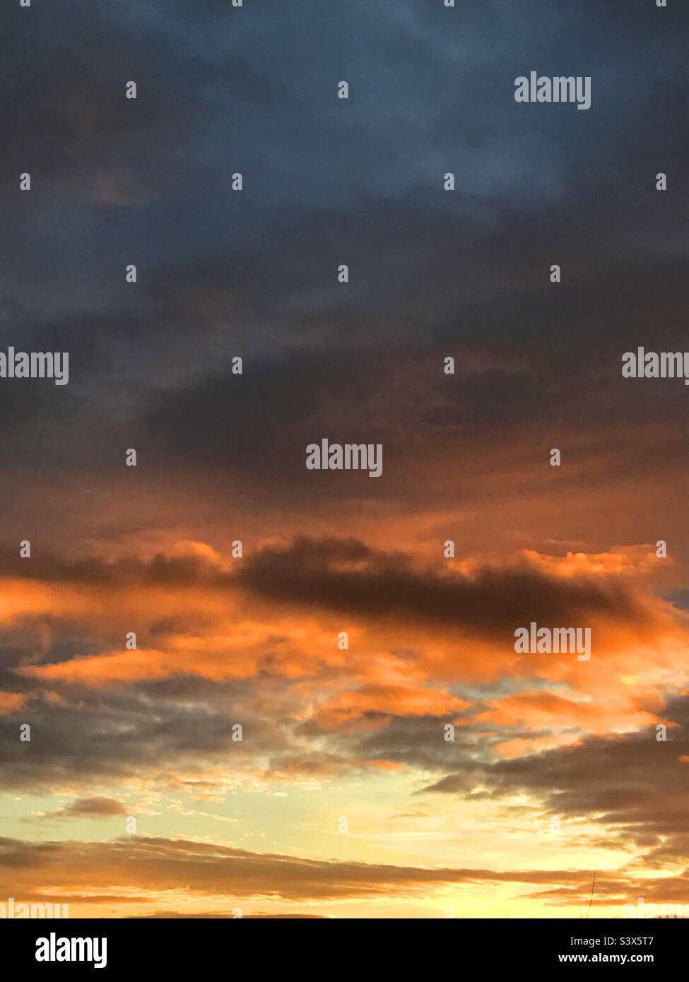 Sunset sky - Smartphone Captured Stock Image