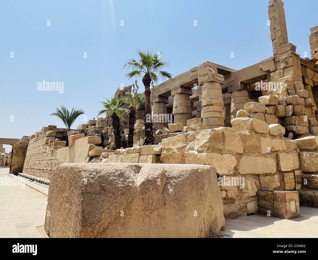 Luxor,Karnak Temple - Smartphone Captured Stock Image