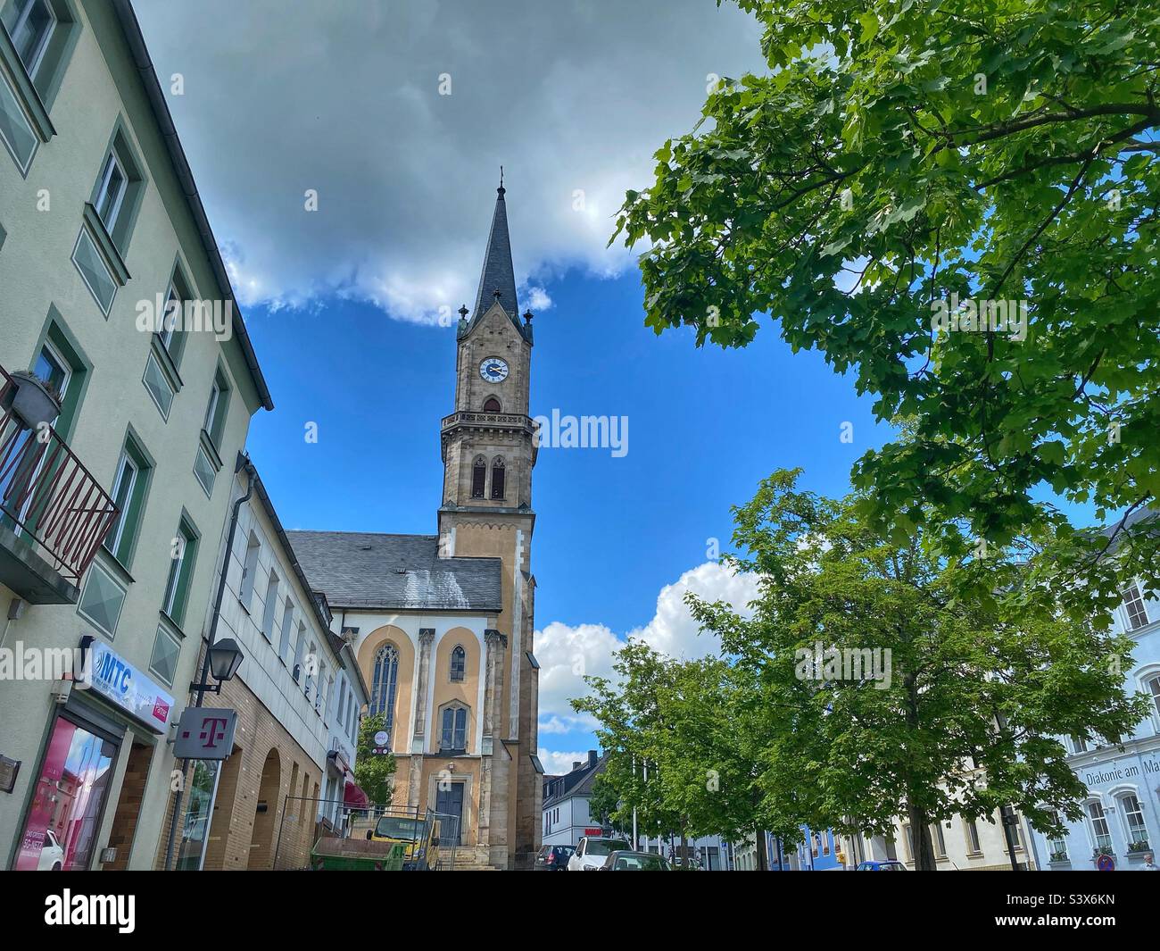 Evangelical lutheran church in bavaria hires stock photography and