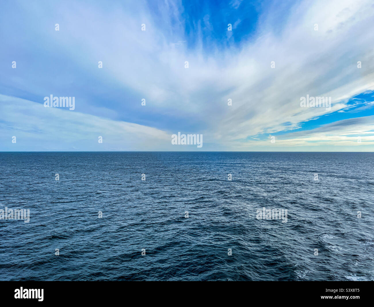 Calm seas on the English Channel - Smartphone Captured Stock Image