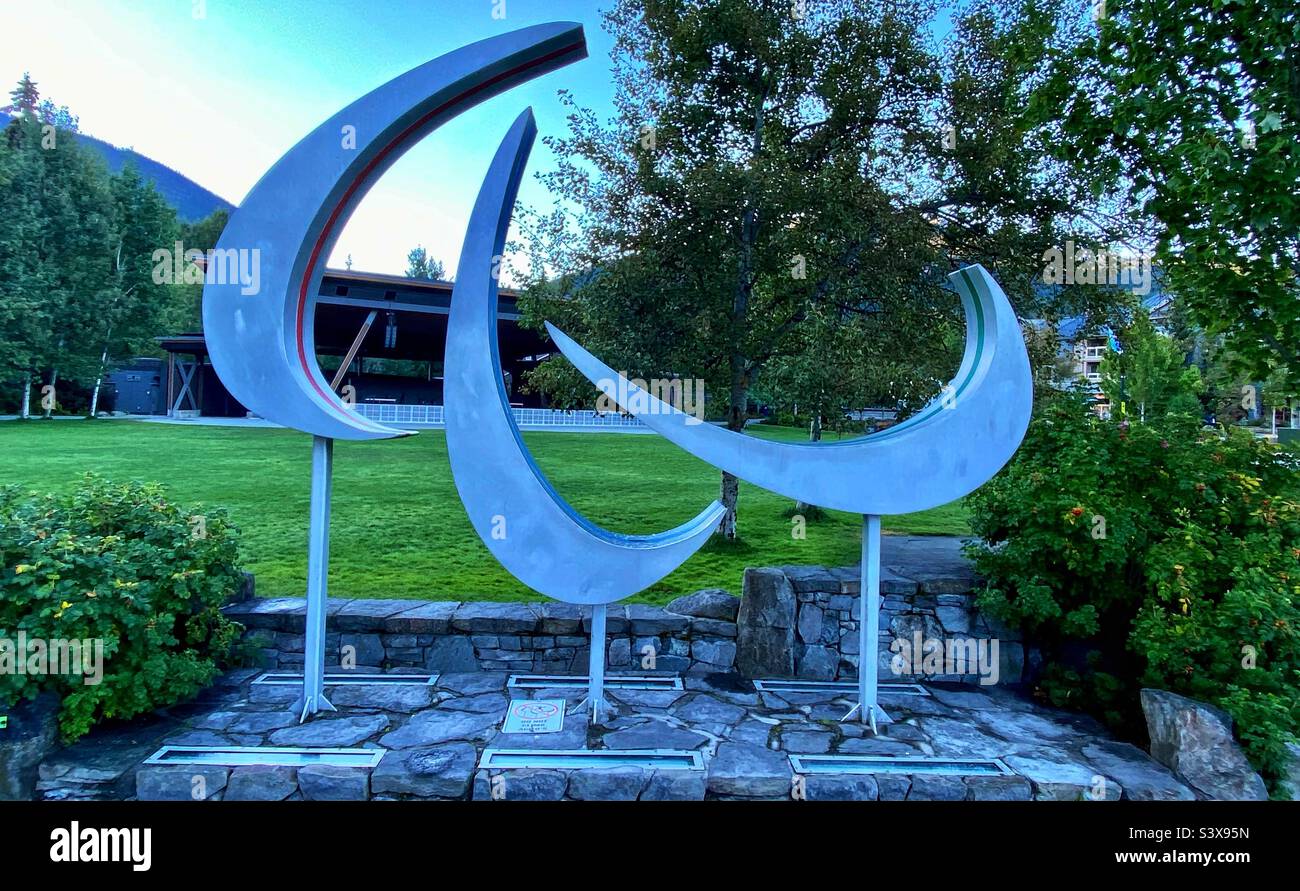 Olympic plaza. Whistler - Smartphone Captured Stock Image