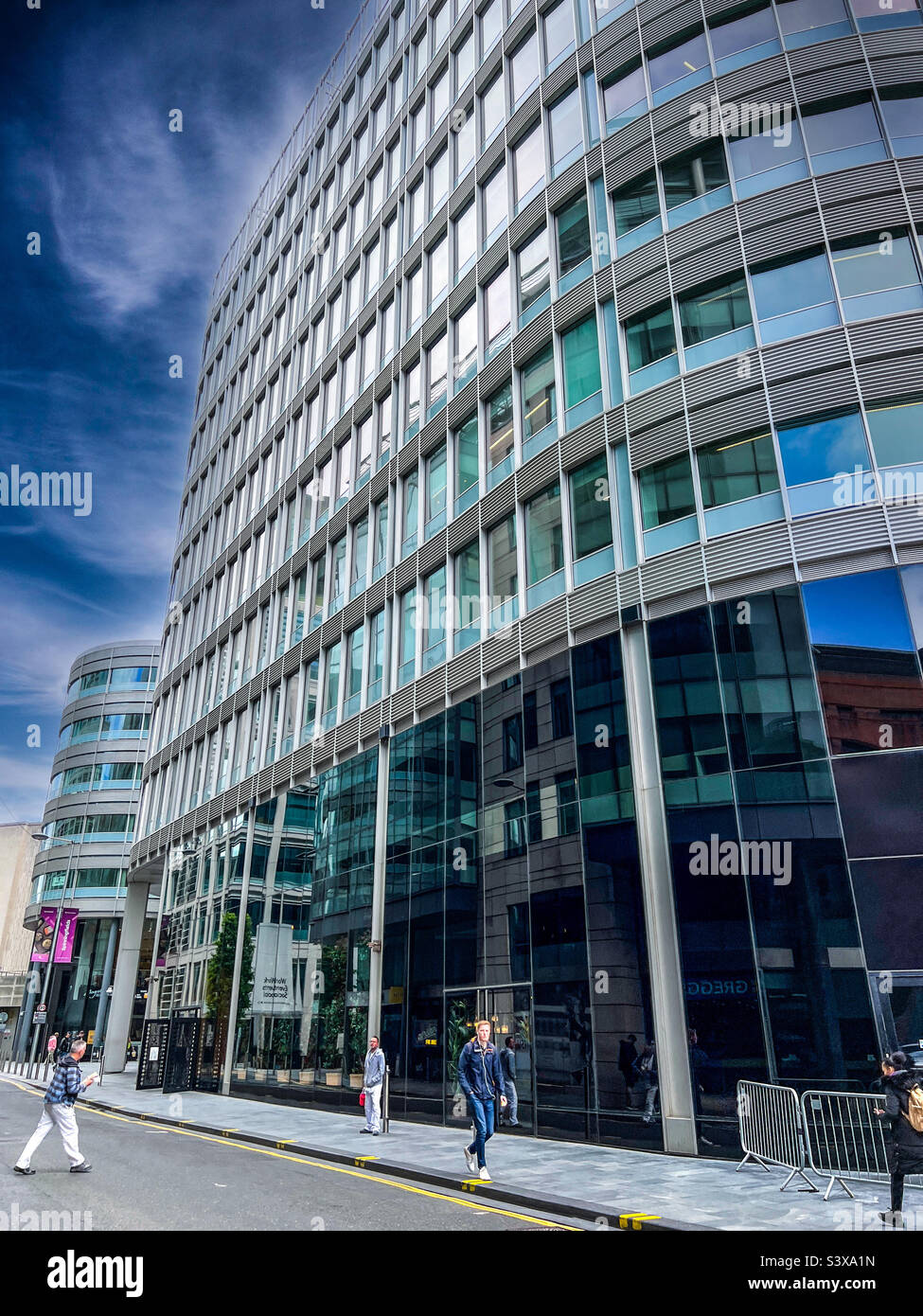 Offices in Spinningfields in Manchester City centre Stock Photo