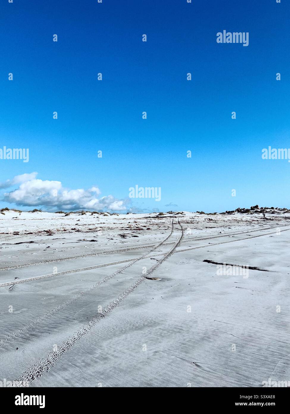 White beach - Smartphone Captured Stock Image