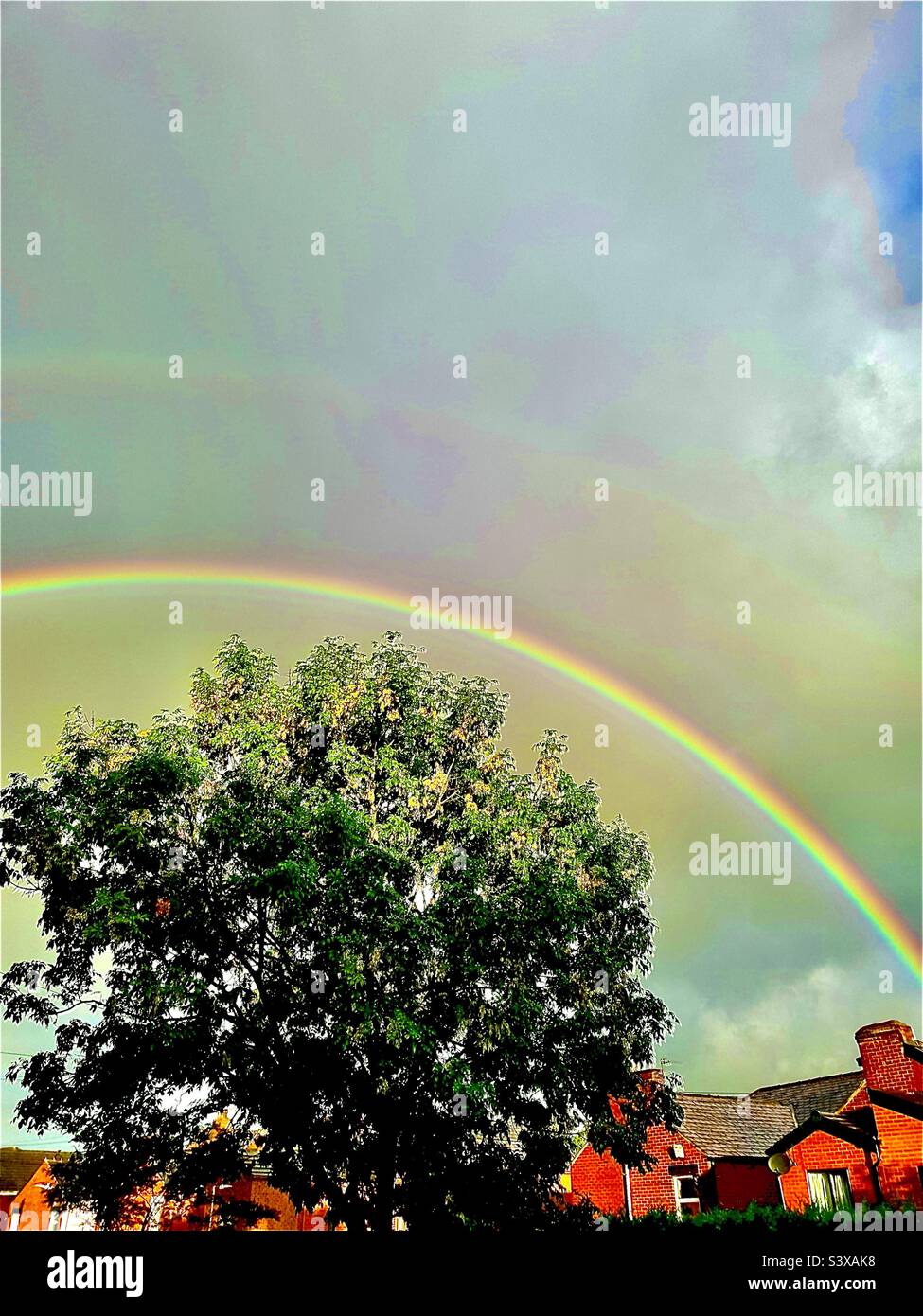 There’s no rainbow without rain Stock Photo Alamy
