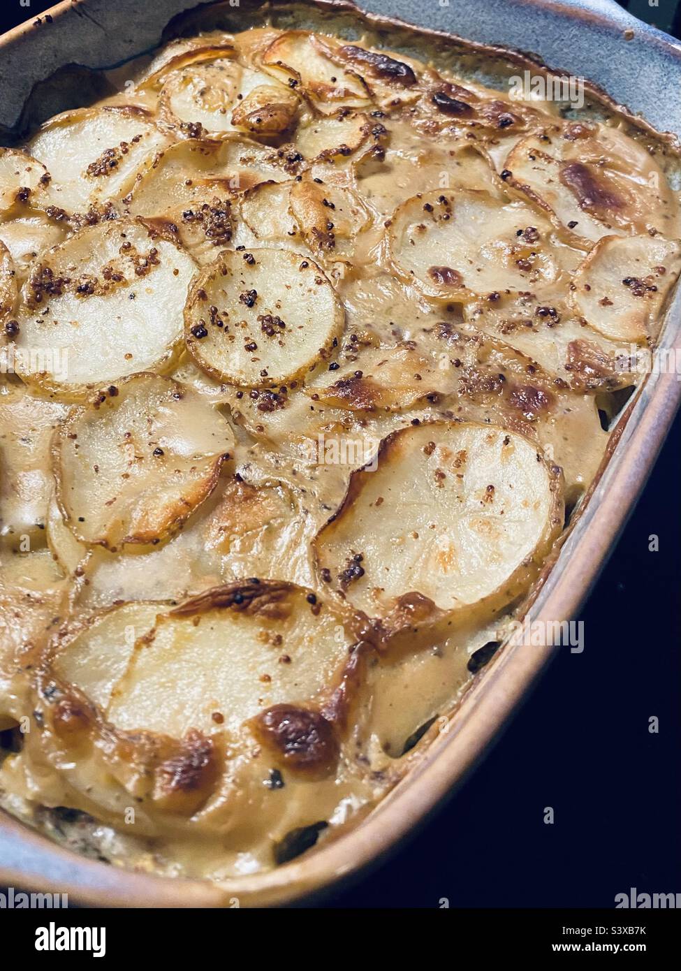 Vegan Potato Gratin Stock Photo Alamy