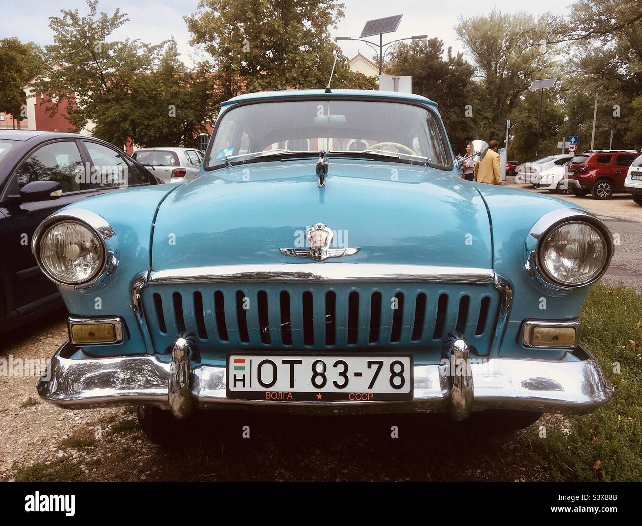 Volga Gaz M21 1962 Russian Soviet car front view Stock Photo Alamy